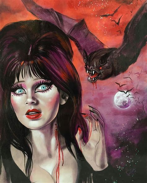 Elvira Horror Artwork Horror Retro Horror