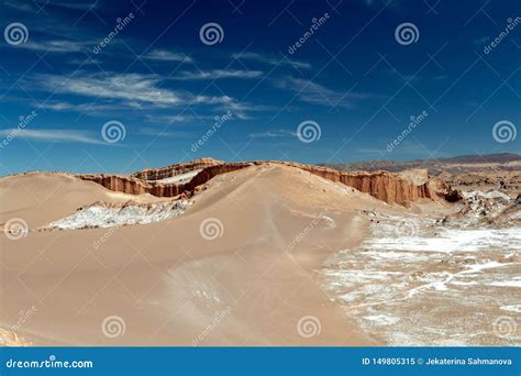 Dune Di Sabbia In La Luna Deserto Di Atacama Cile Di Valle De Della