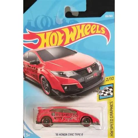 Hot Wheels Speed Graphics 16 Honda Civic Type R Universo Hot Wheels