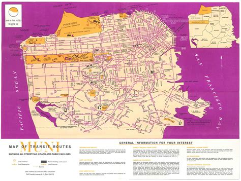 Transit Maps: Historical Map: San Francisco Muni Transit Routes, 1970