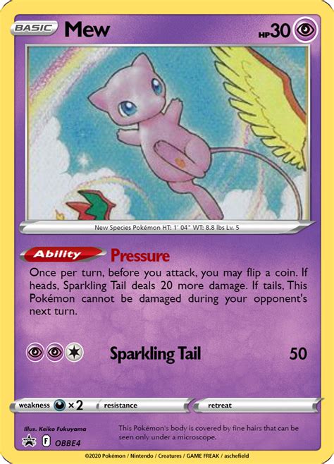 Mew Card By Dragonendera On Deviantart