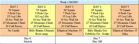 update workout week  maicurls