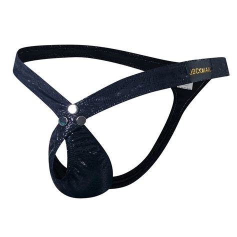 Snake Print Men Pu Faux Leather Underpants Thong G String Sexy Underwear Lingerie Panties Low