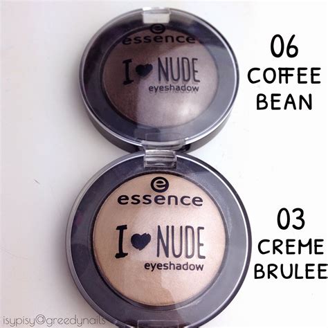 Greedy Nails New In Essence I Love Nude Lidschatten Swatches