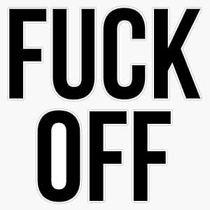 Amazon Fuck Off Vinyl Waterproof Sticker Decal Car Laptop Wall