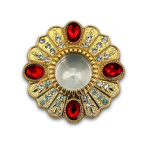 Icon Relic Insert Red Jewels Holy Archangel Candles
