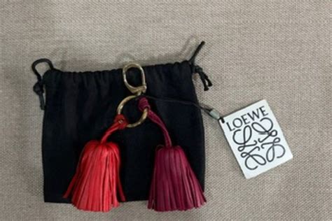 Loewe Leather Key Ring Charm Womens Fashion Watches And Accessories