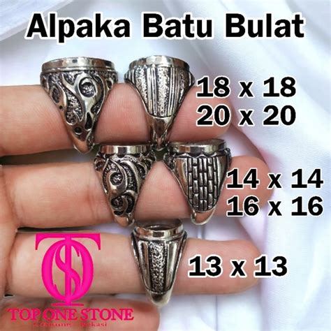 Jual Tos Ring Alpaka Batu Bulat O Shopee Indonesia