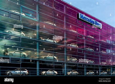 Mercedes Benz Branch Munich Bavaria Germany Stock Photo Alamy