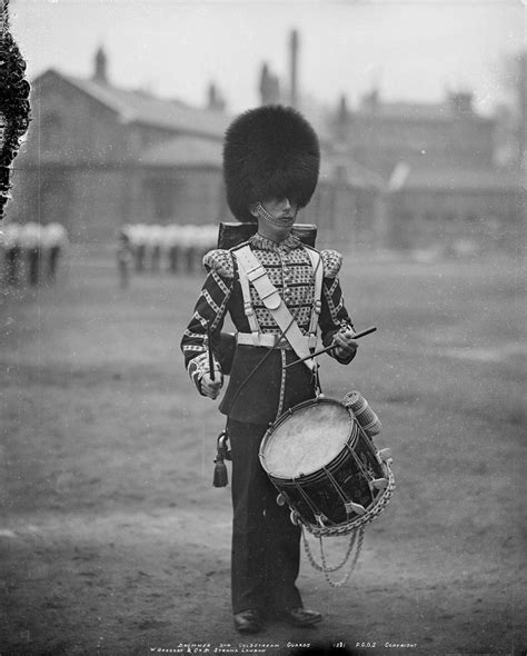 Drummer Nd Battalion Coldstream Guards Glass Negative C