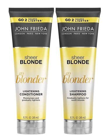 John Frieda Sheer Blonde Go Blonder Lightening Shampoo And Conditioner Lightening Shampoo