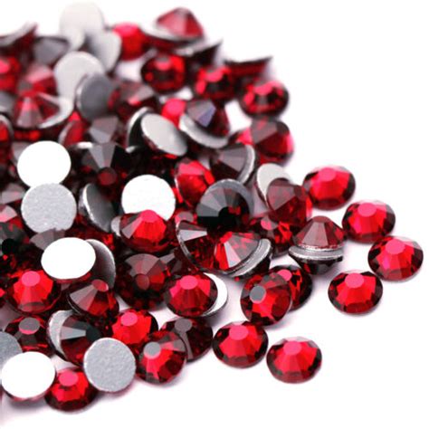 288 720 1440 Pcs Crystal Siam Nail Art Rhinestons Flatback 3d Nails