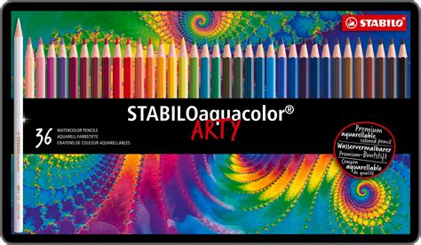 Crayon de couleur STABILOaquacolor Boîte métal x 36 crayons