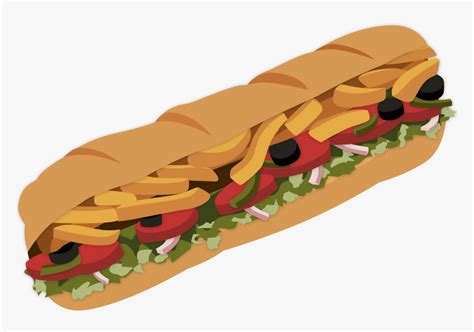 Sub Sandwich Icon Subway Sandwich Clip Art Hd Png Download