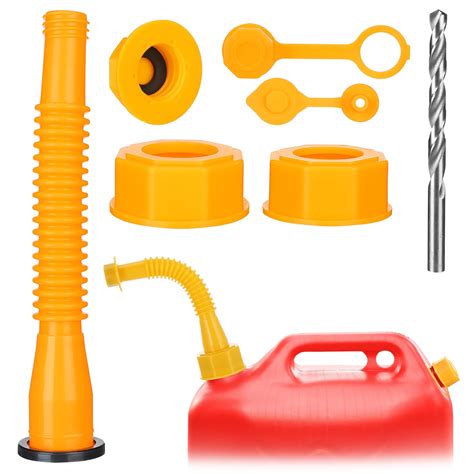 Gas Can Spout Replacement - Fuel Can Tank Nozzle with Gasket for 1/2/5