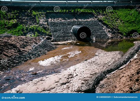 Drainage Pipes Of Storm Sewers On The Expresswaydrainage Of Ground And