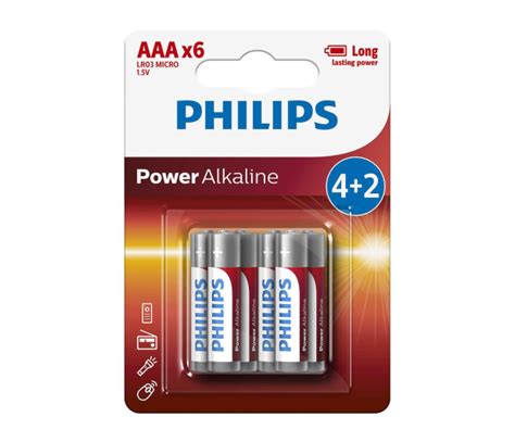 Philips Power Alkaline AAA 6szt Baterie I Akumulatorki Sklep