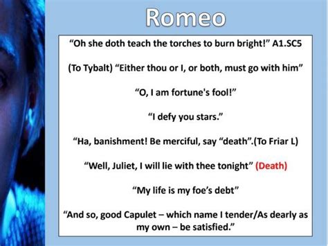 Romeo And Juliet Key Quotes Teaching Resources