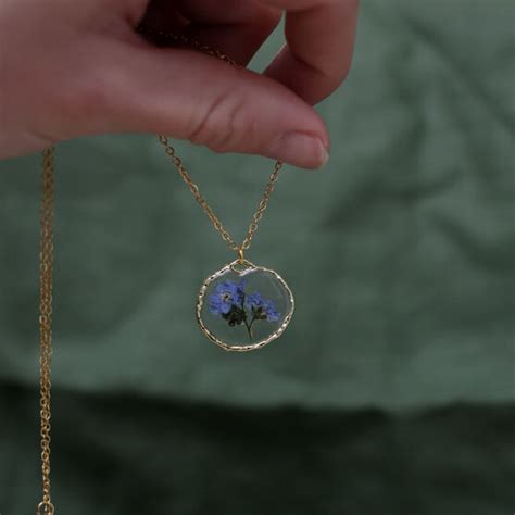 Forget Me Not Flower Necklace Jewellery Tate Shop Tate