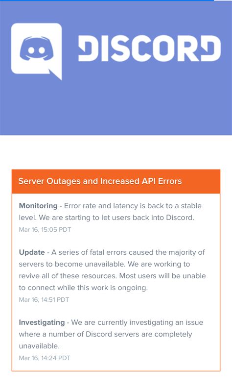 Discord outage