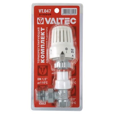 Термостатический клапан для радиатора угловой Valtec 1/2" нержавеющая ...