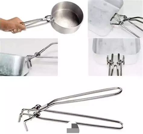 Anti Hot Clamp Gripper Stainless Steel Non Magnetic Hot Bowl Clip Pot Dish Holder Steamer Lifter