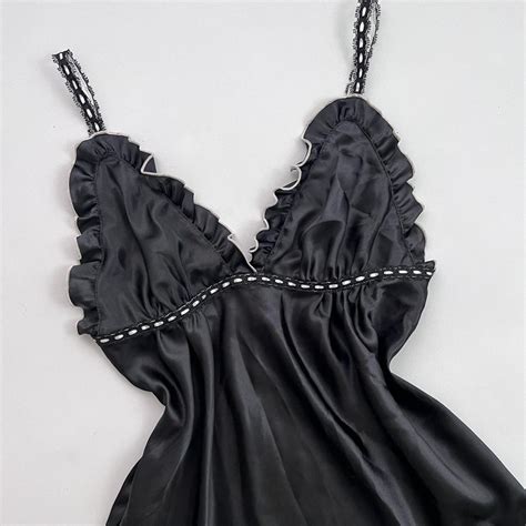 Seductive Wear Black Lingerie Slip Y K Lingerie Depop