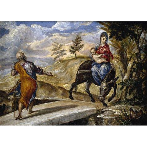Obra De Arte La Huida A Egipto El Greco