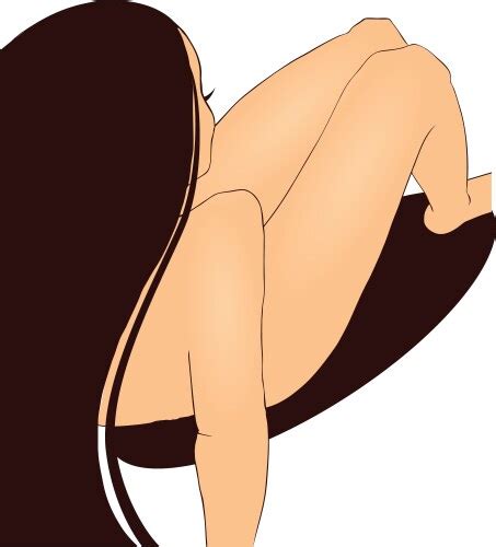 Slim Women Nude Royalty Free Vector Image VectorStock