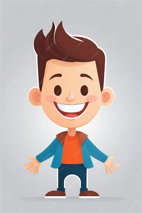 Premium Ai Image Happy Person Illustration