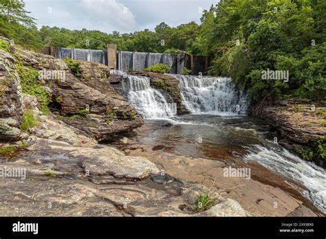A A Miller Dam And The Upper Section Of Desoto Falls On The Little