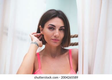 Beautiful Tanned Fit Woman Bikini Backyard Stock Photo Shutterstock