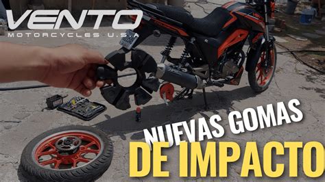 Como Cambiar Las Gomas De Impacto De La Vento Cyclone Sport Nuevas