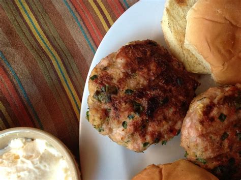 Rosemary Chicken Burgers With Fried Onions