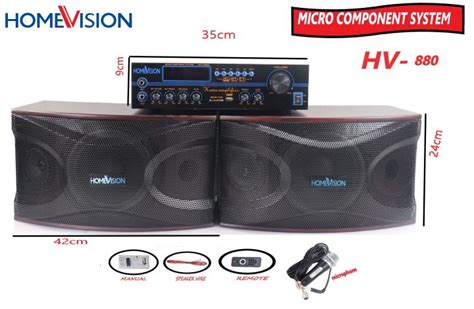 Cod Homevision Hv Amplifier And Speaker Bundle Lazada Ph