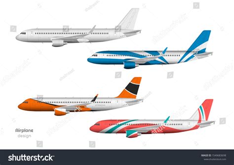 Airplane Design Side View Plane Aircraft Stock Illustration 1549683698 ...