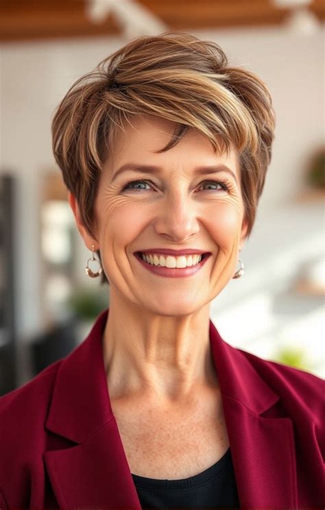 Pixie Haircuts For Women Over Warm Brunette Pixie With Soft