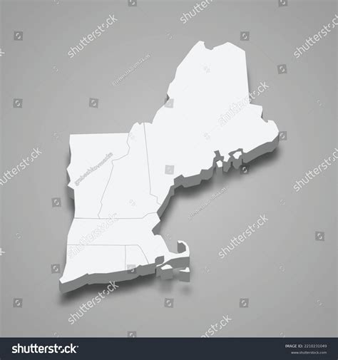 Blank Map Of New England States New England Map Outline Vector Images
