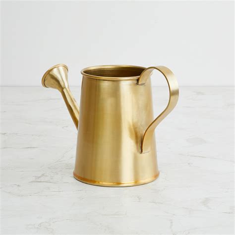 Buy Valencia Back Wall Gold Solid Metal Watering Can From Home Centre