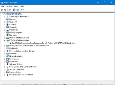 Windows 10 Why Intel 6th Generation Show In Ide Ataatapi Controllers