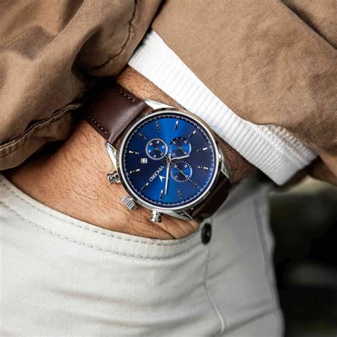 Mens Chronograph Bluebrown Vincero Watches And Vincero Collective