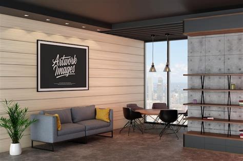 Premium Psd Large Office Frame Mockup
