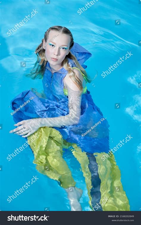 Beautiful Blonde Fashion Model Posing Bright Stock Photo Shutterstock