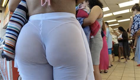 Latina Cheeks In See Through Flares VTL Not OC Spandex Leggings