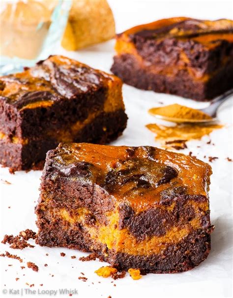 Flourless Paleo Pumpkin Brownies The Loopy Whisk