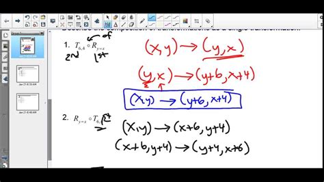 Composition Of Transformations Youtube