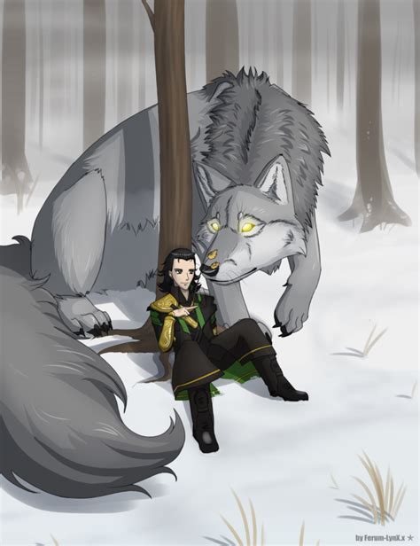 Loki and Fenrir | Loki, Loki fanart, Loki and sigyn