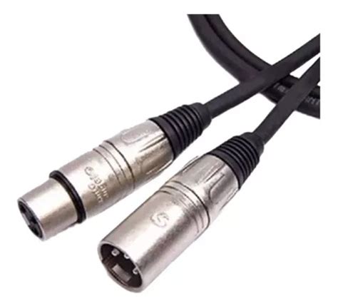 Cabo Microfone Santo Angelo Balanceado Xlr 3 Metros Nfe