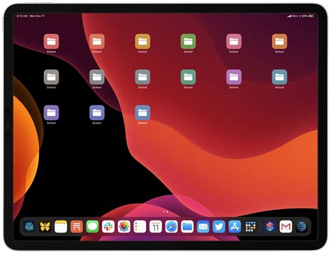 My Modern Ipad Home Screen Apps Widgets Files Folders And Shortcuts