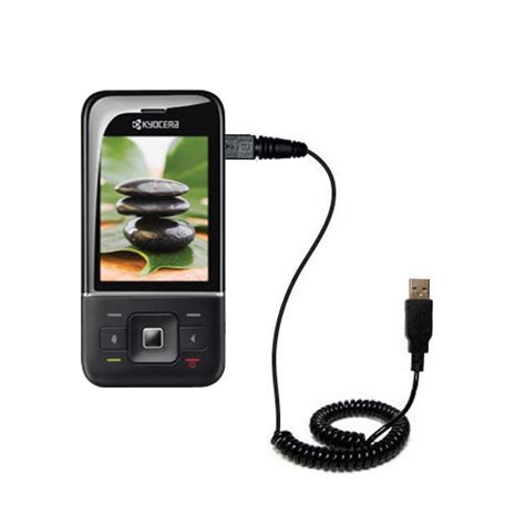 Coiled Power Hot Sync USB Cable Suitable For The Kyocera Laylo M With Both Data And Charge